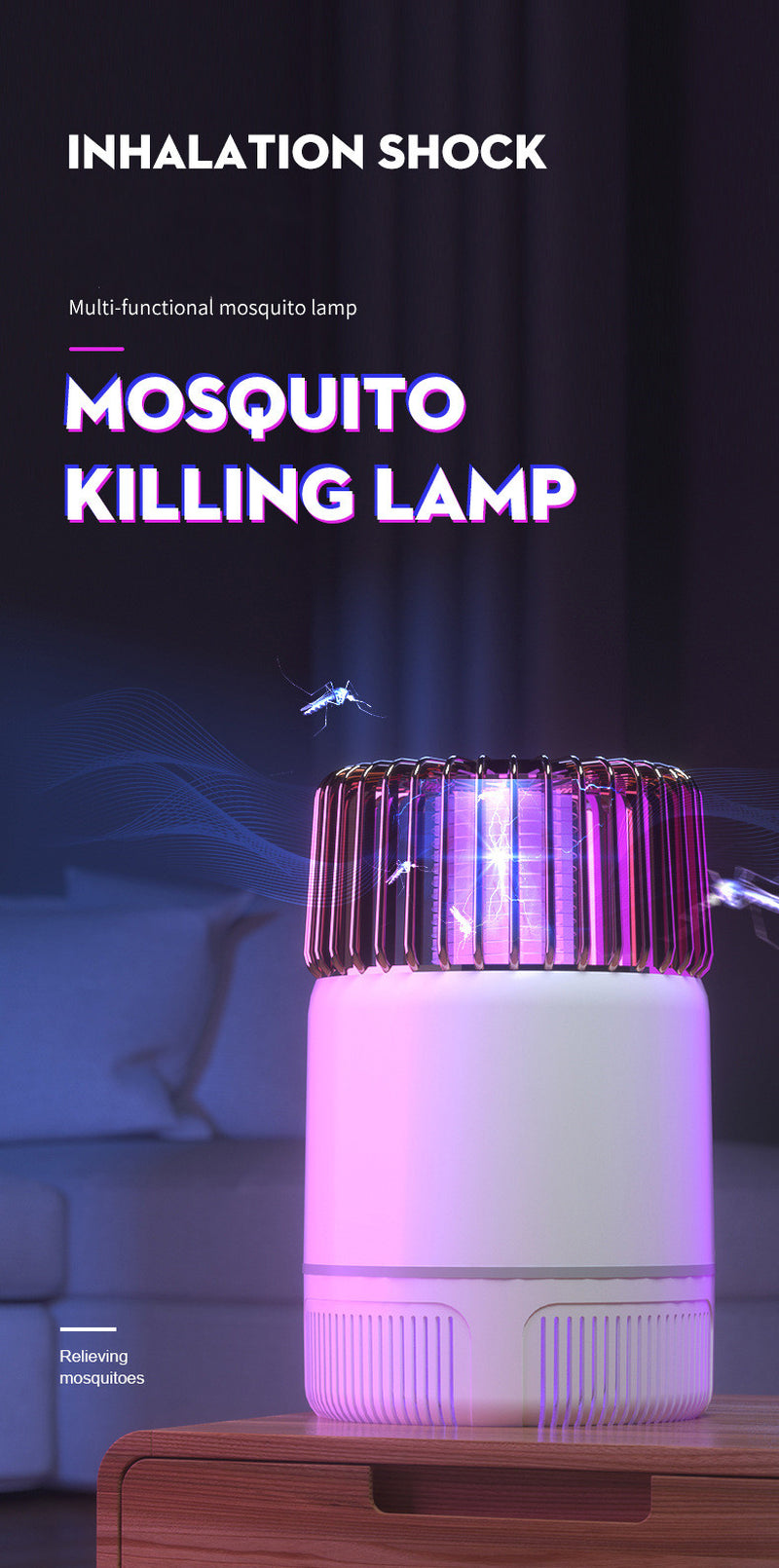 Ultimate Electric Mosquito Killer Lamp - USB Powered Household Solution for Mosquito-Free Living