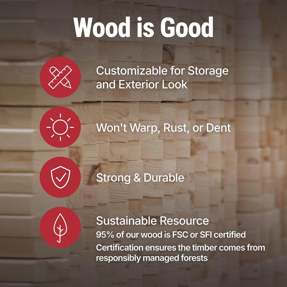 Transform Your Outdoor Space with the Scarsdale 12x16 Wood Garden Shed - Ample Storage & Natural Light