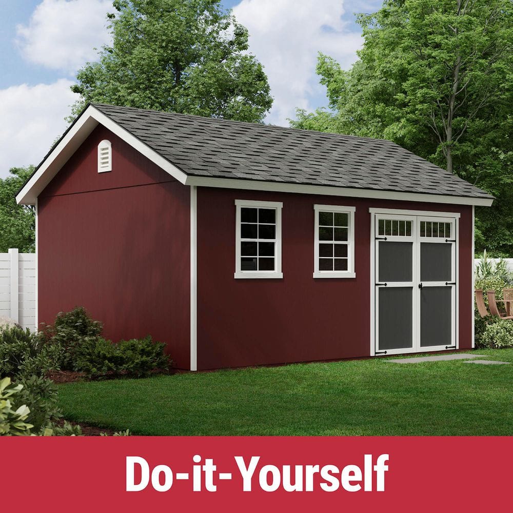 Transform Your Outdoor Space with the Scarsdale 12x16 Wood Garden Shed - Ample Storage & Natural Light
