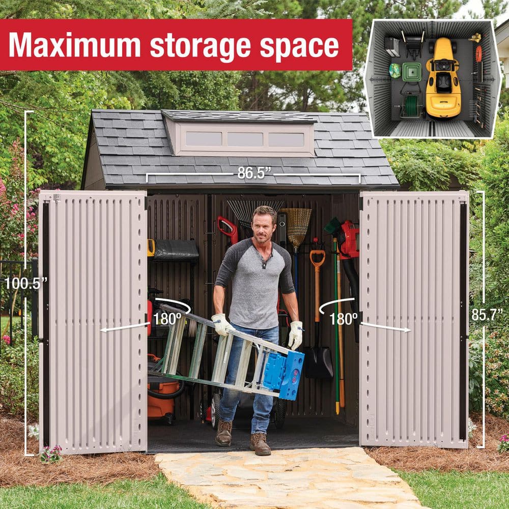 Versatile 7x7 Weather-Resistant Storage Shed for All Your Outdoor Needs
