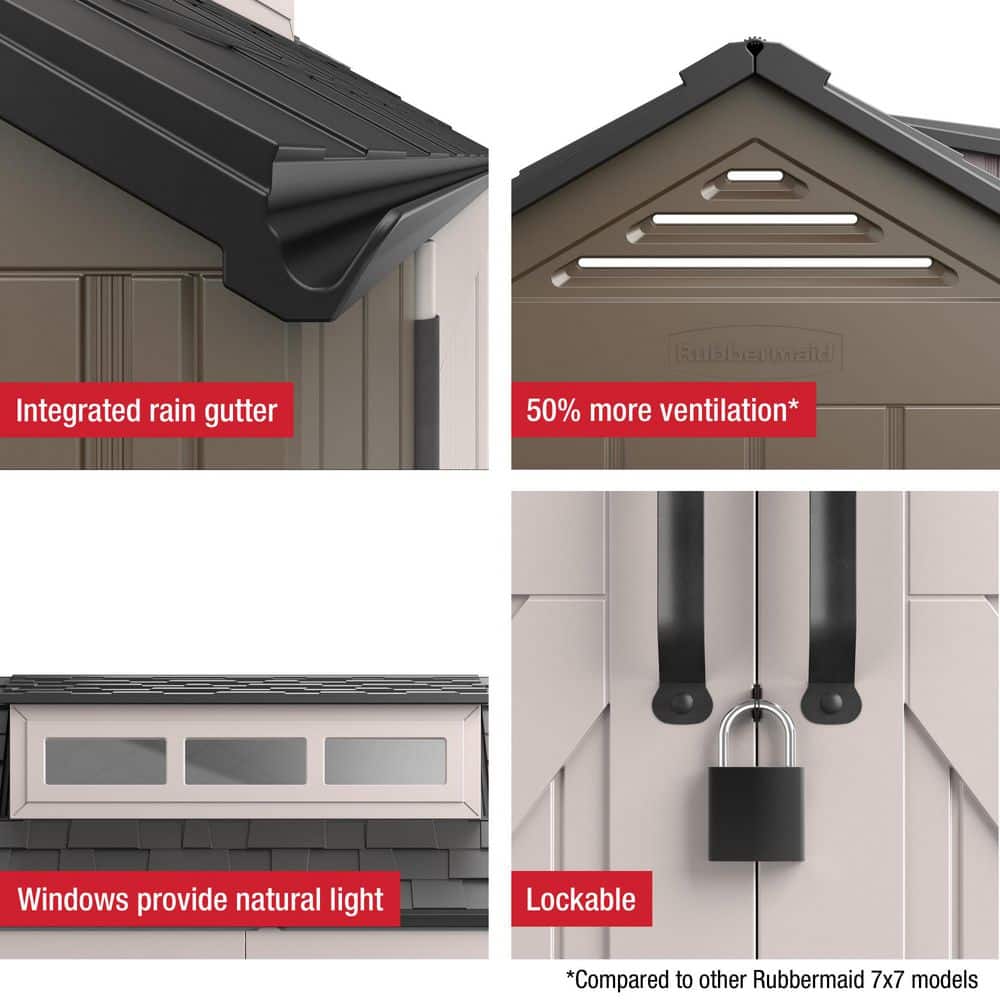 Versatile 7x7 Weather-Resistant Storage Shed for All Your Outdoor Needs