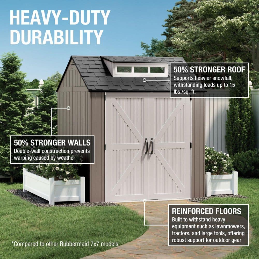 Versatile 7x7 Weather-Resistant Storage Shed for All Your Outdoor Needs